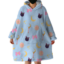 Load image into Gallery viewer, New Sailor Moon Inspired Hoodie Blanket
